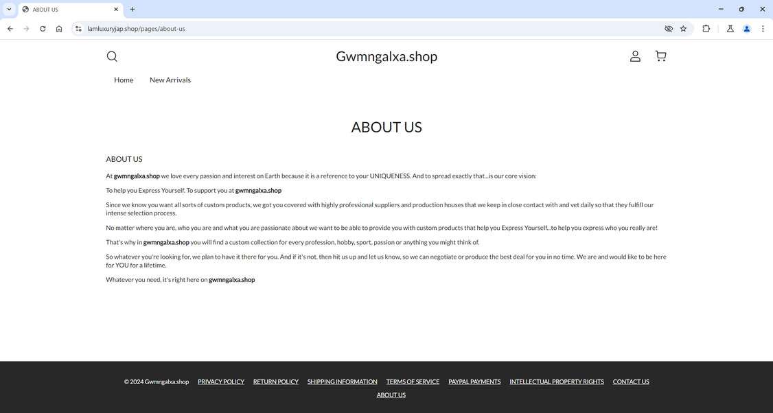 Lamluxuryjap.shop Store Is A Scam - Never Shop Here 1 Lamluxuryjap.shop scam