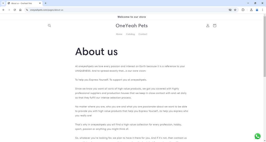 Oneyeahpets.com scam