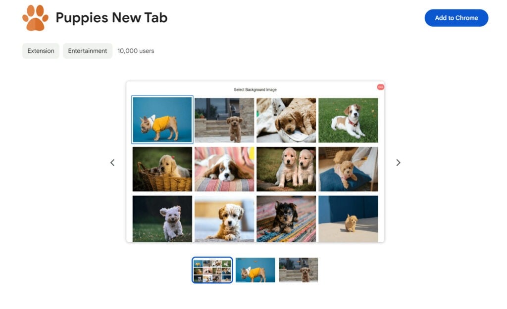 Puppies New Tab browser hijacker