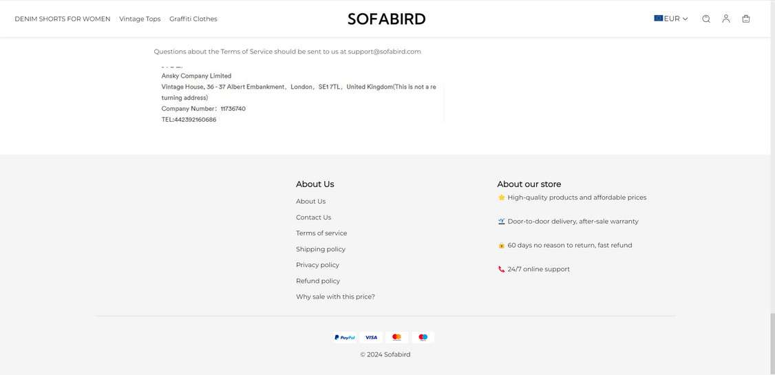 Sofabird.com Scam