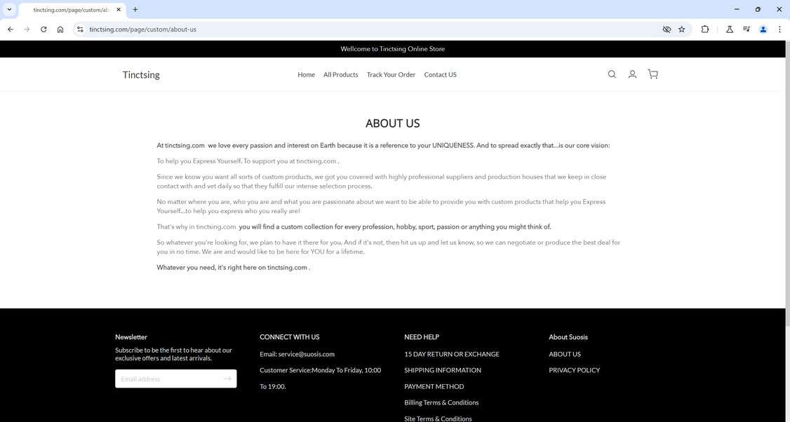 Tinctsing.com scam