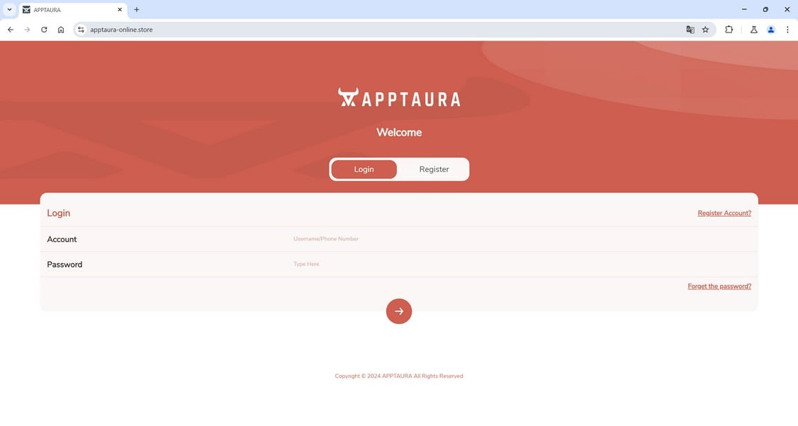 Apptaura-online.store scam