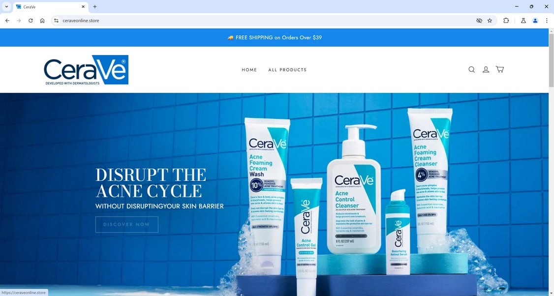 Ceraveonline.store scam