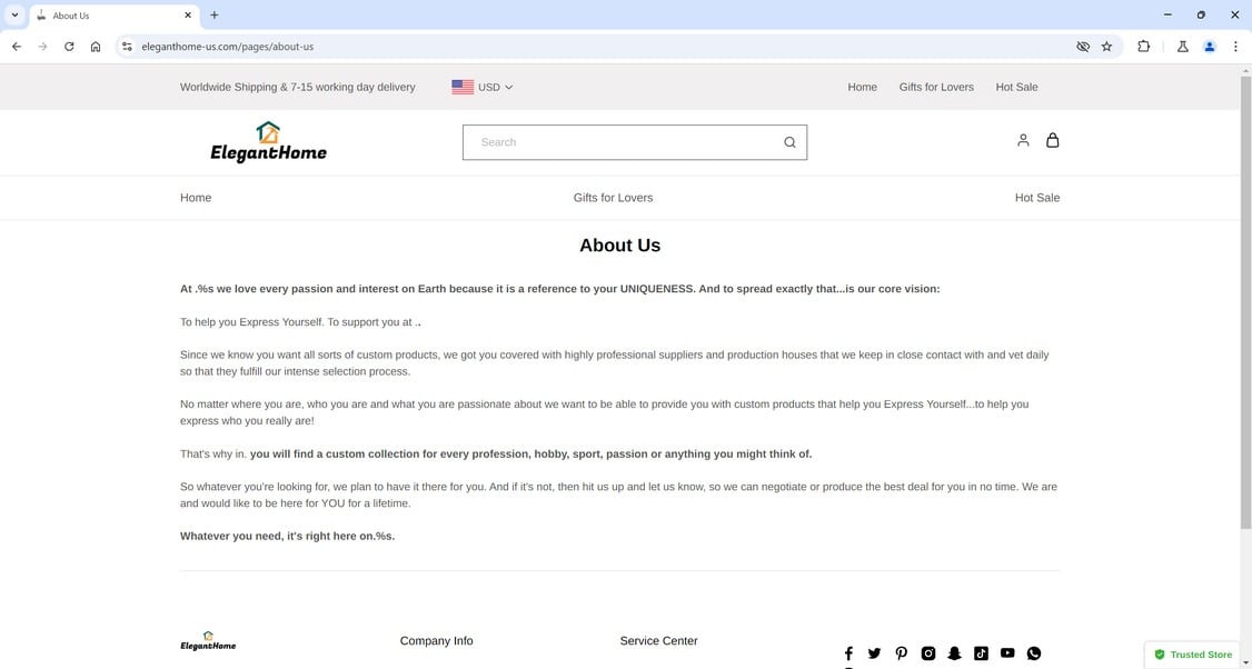 Eleganthome-us.com Scam Store: What You Need To Know 1 Eleganthome-us.com scam