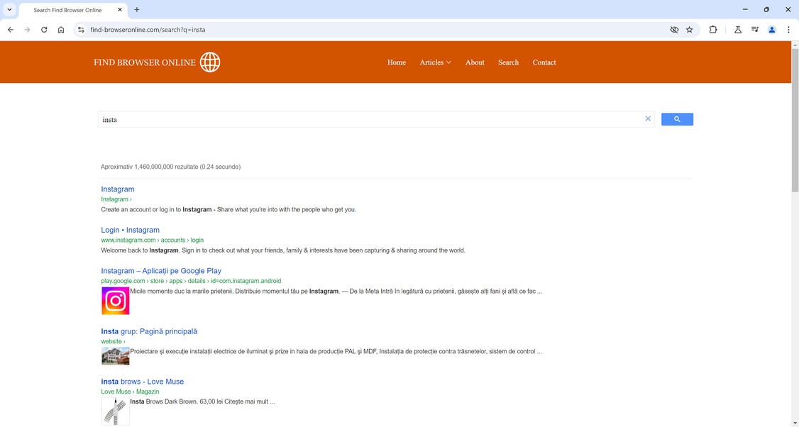 Find Browser Online Search