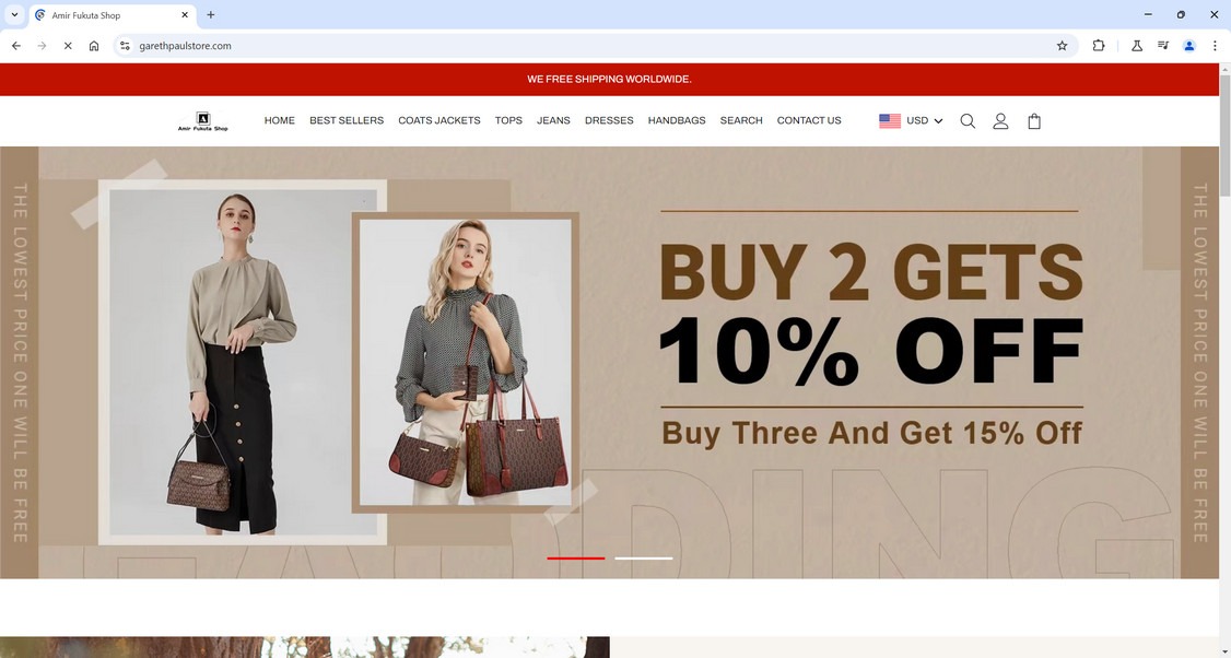 Garethpaulstore.com scam