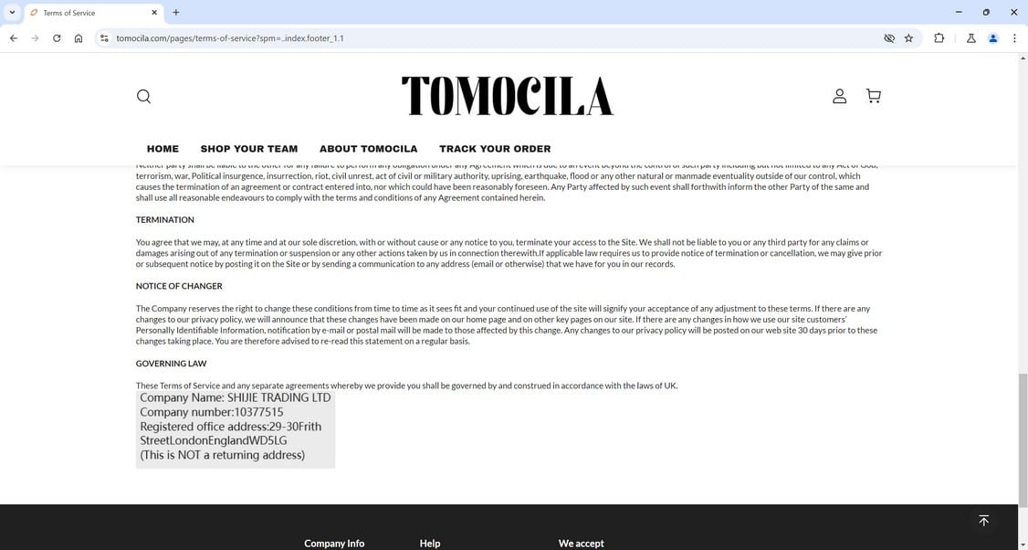 Tomocila.com scam