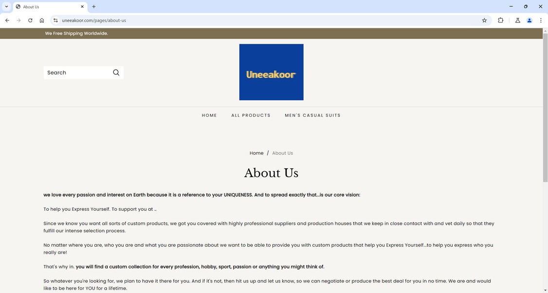 Uneeakoor.com Scam Store Warning - Don't Shop There 1 Uneeakoor.com scam