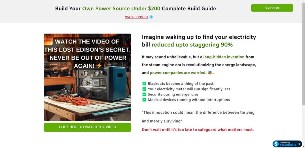 The Edison LOST Generator Plans - Legit Or Scam? Read This