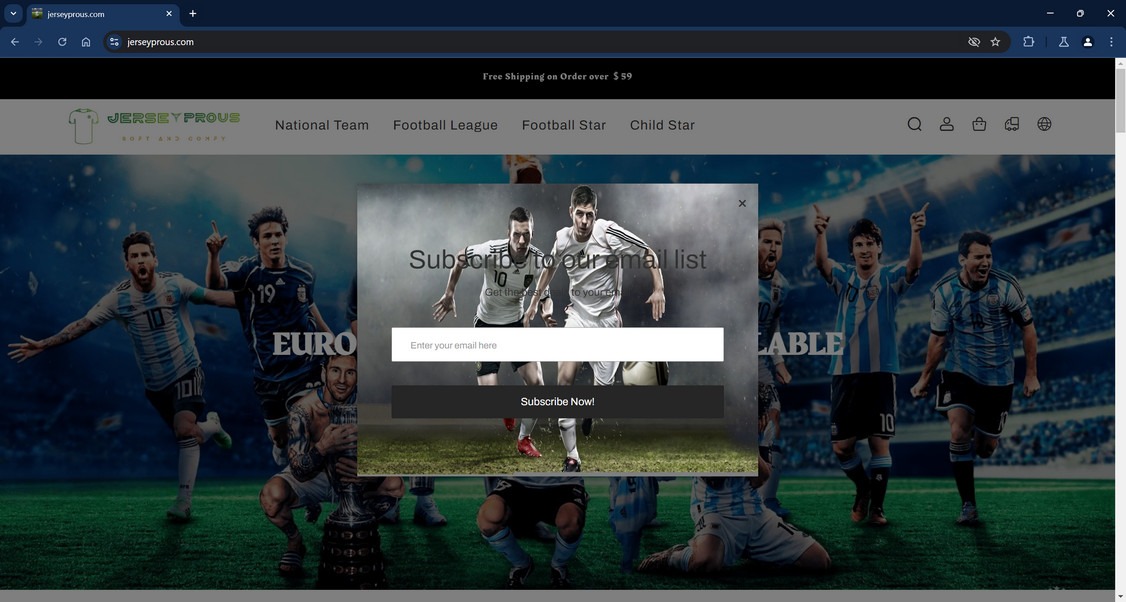 Jerseyprous.com scam