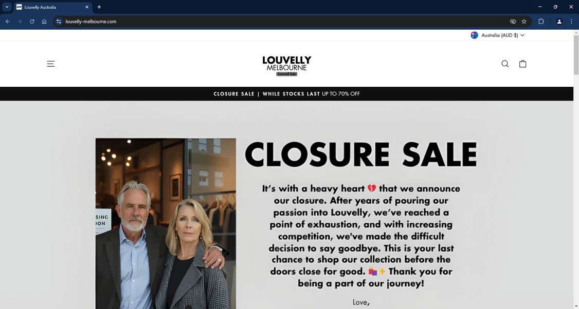 Louvelly-melbourne.com scam