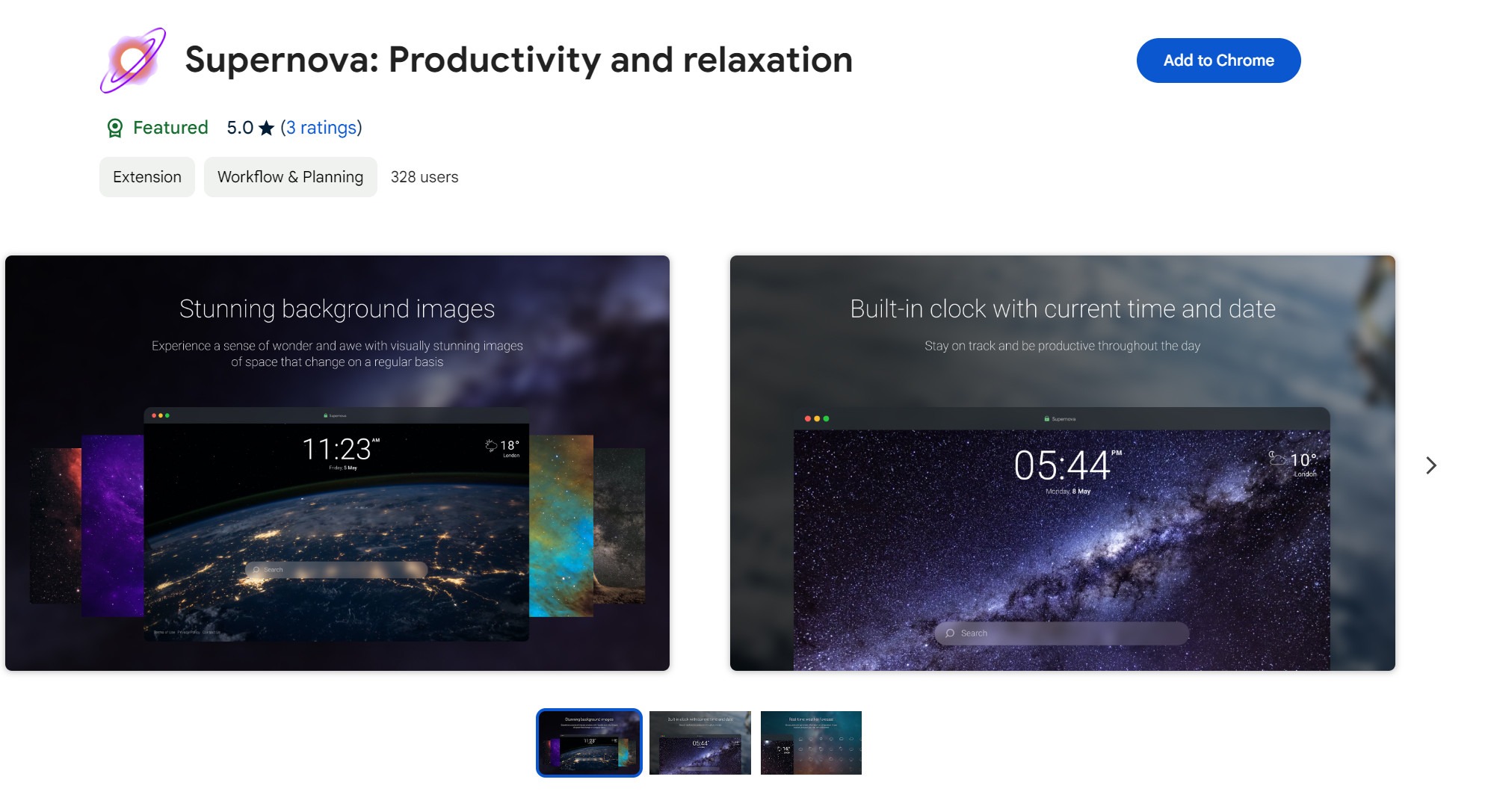 Supernova Productivity and relaxation browser hijacker