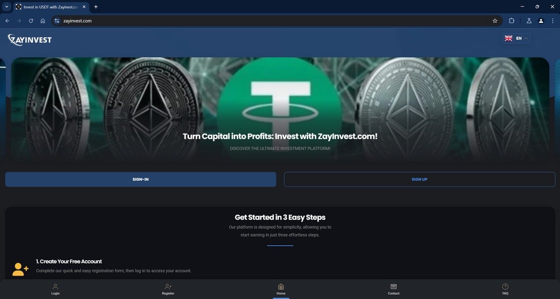Zayinvest.com scam