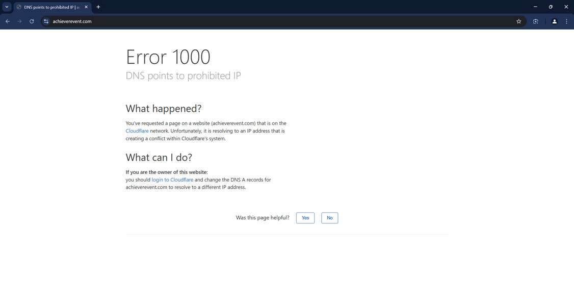Achieverevent.com scam