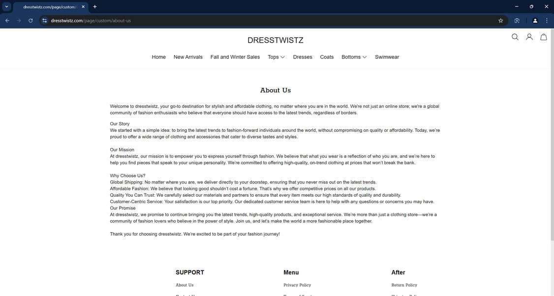Dresstwistz.com scam