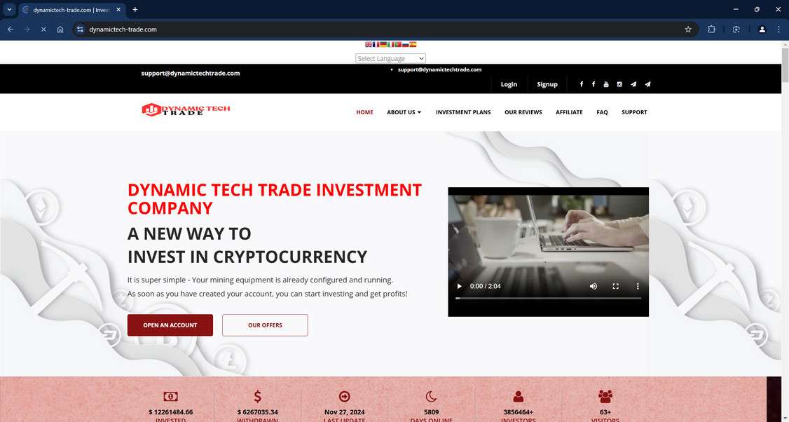 Dynamictech-trade.com scam