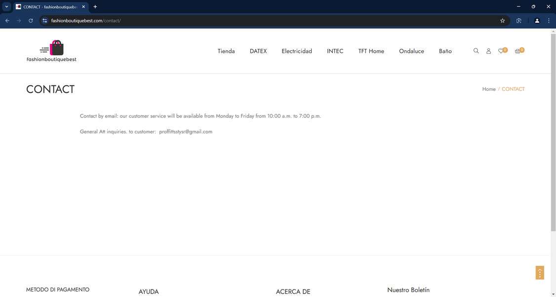 Fashionboutiquebest.com scam