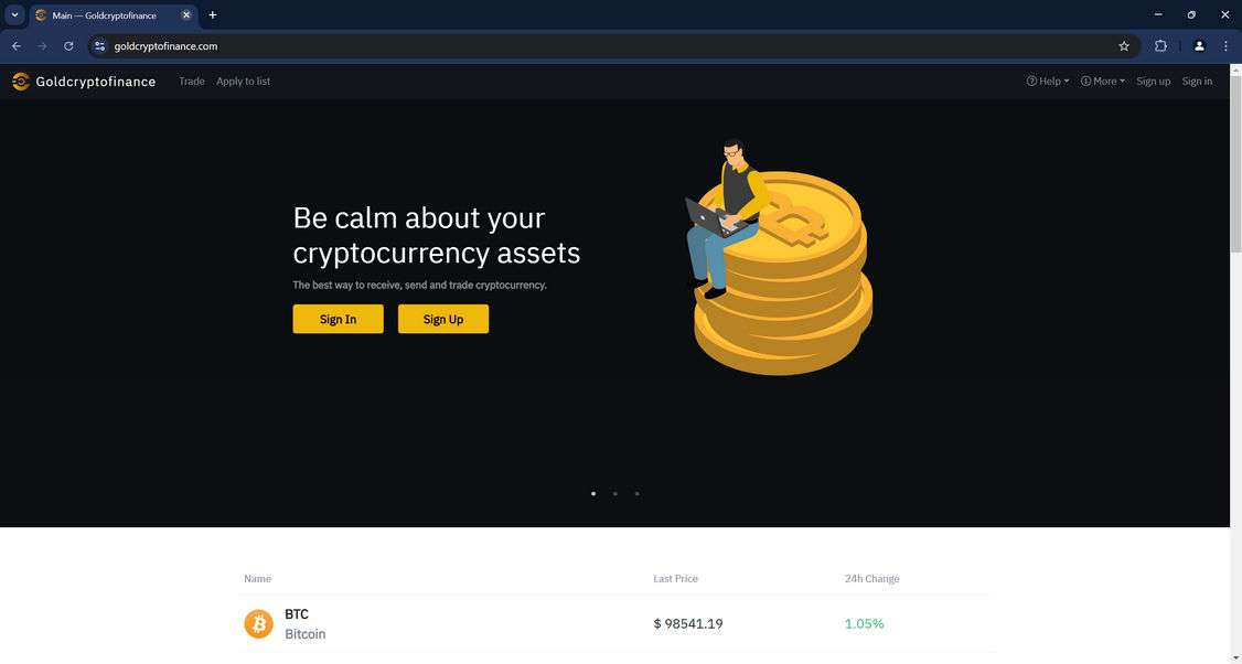 Goldcryptofinance scam