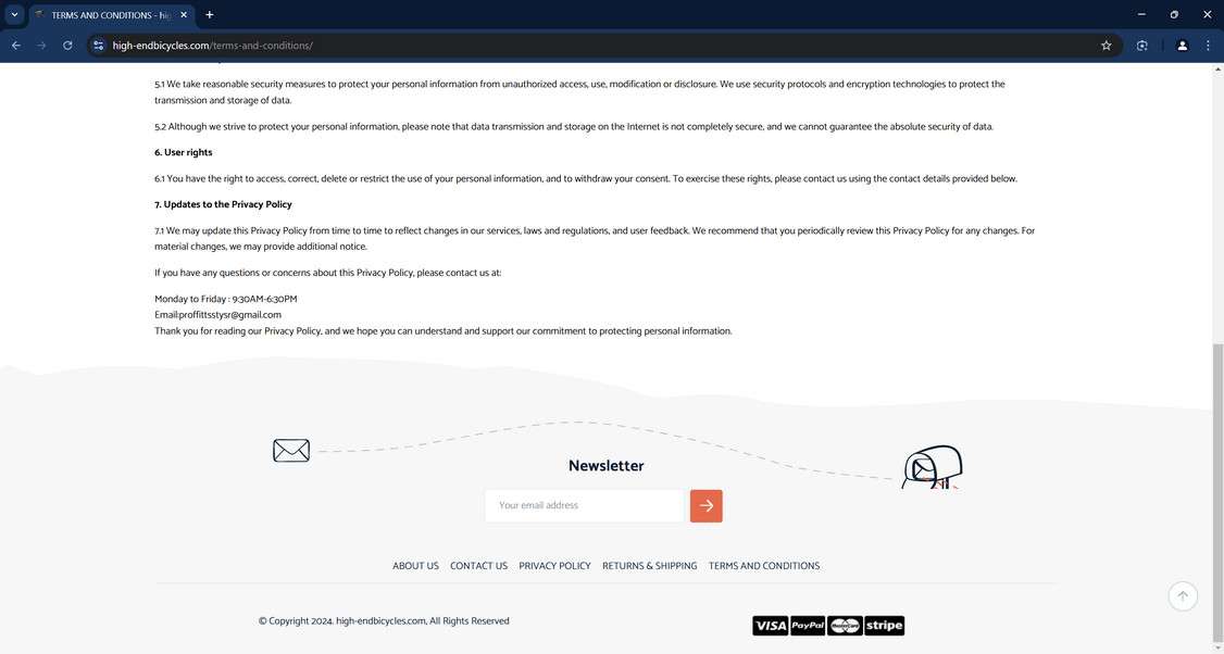High-endbicycles.com scam