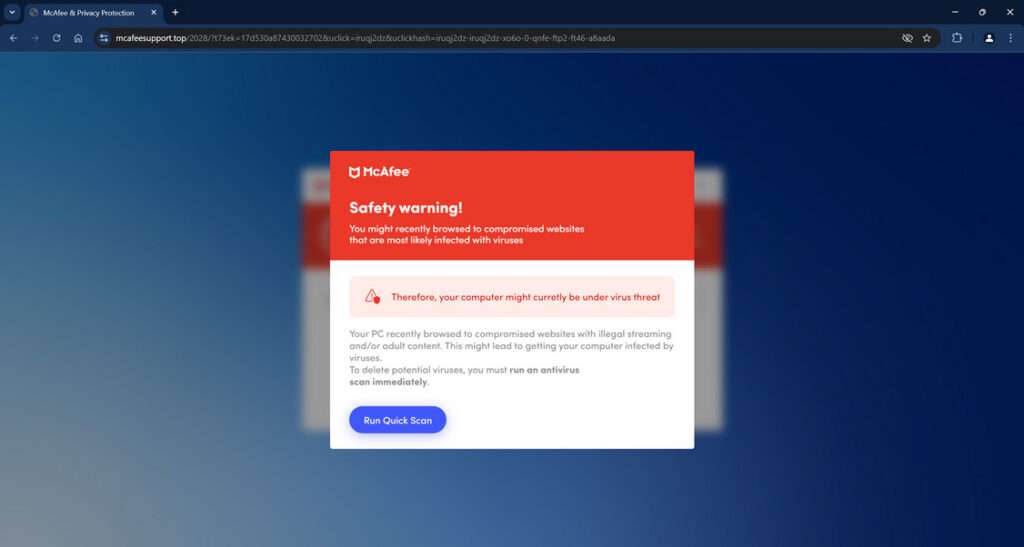 MCAFEE SCAM