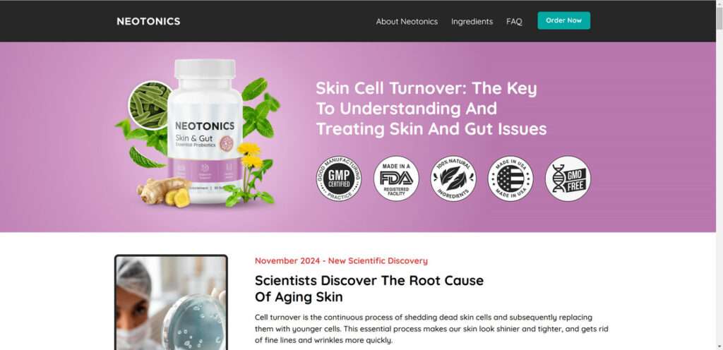 NeoTonics Skin and Gut Supplement