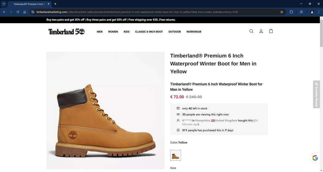 Timberlandmarketing Scam A Fake Timberland Website