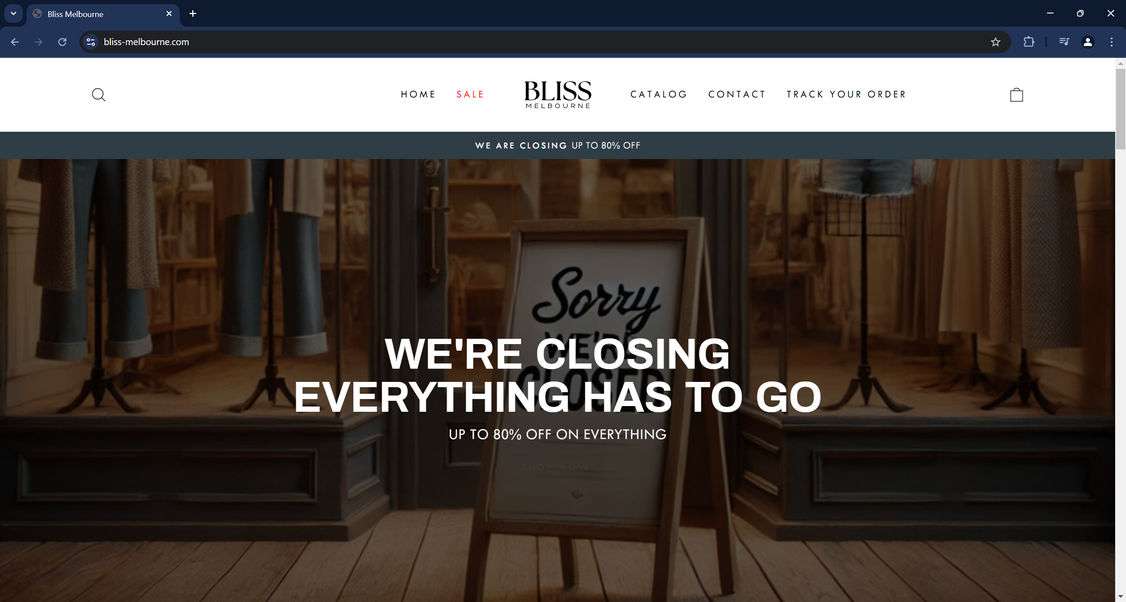 Bliss-Melbourne.com scam