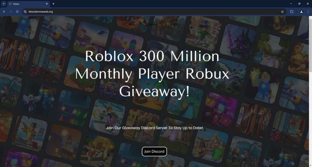 Bloxclaimrewards.org scam