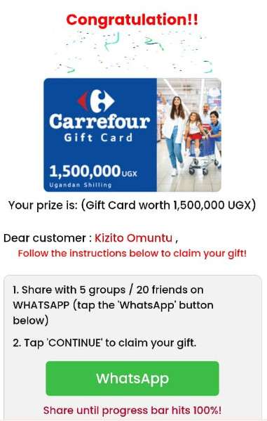 Carefour Scam