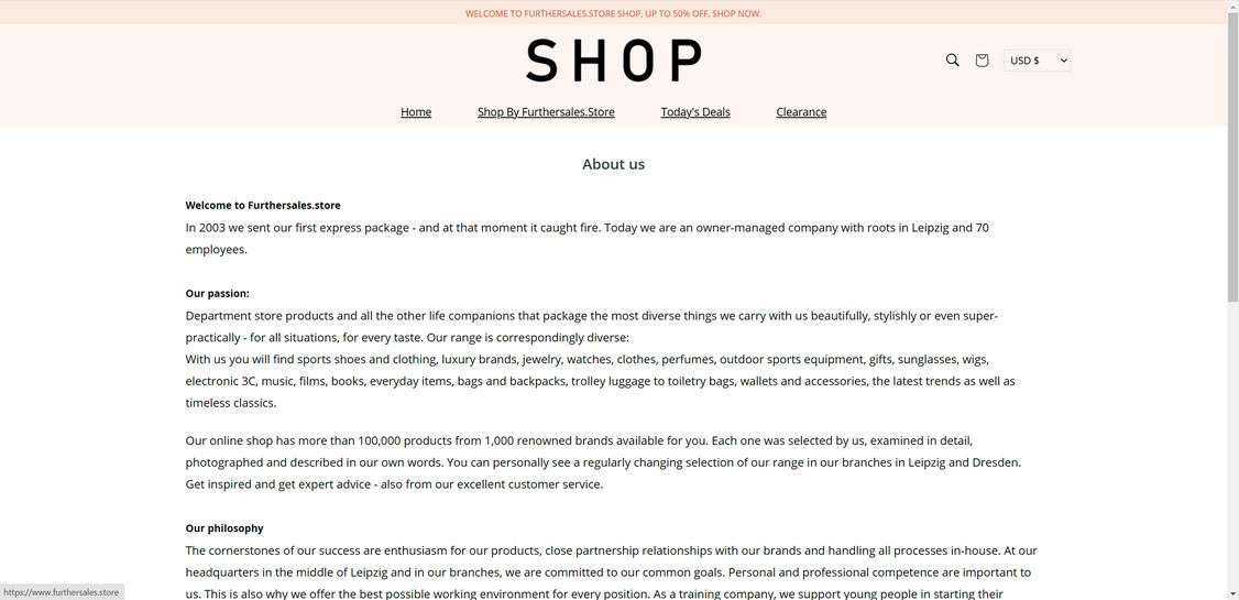 Stay Away - Furthersales.store Scam Will Rip You Off 1 Furthersales.store scam