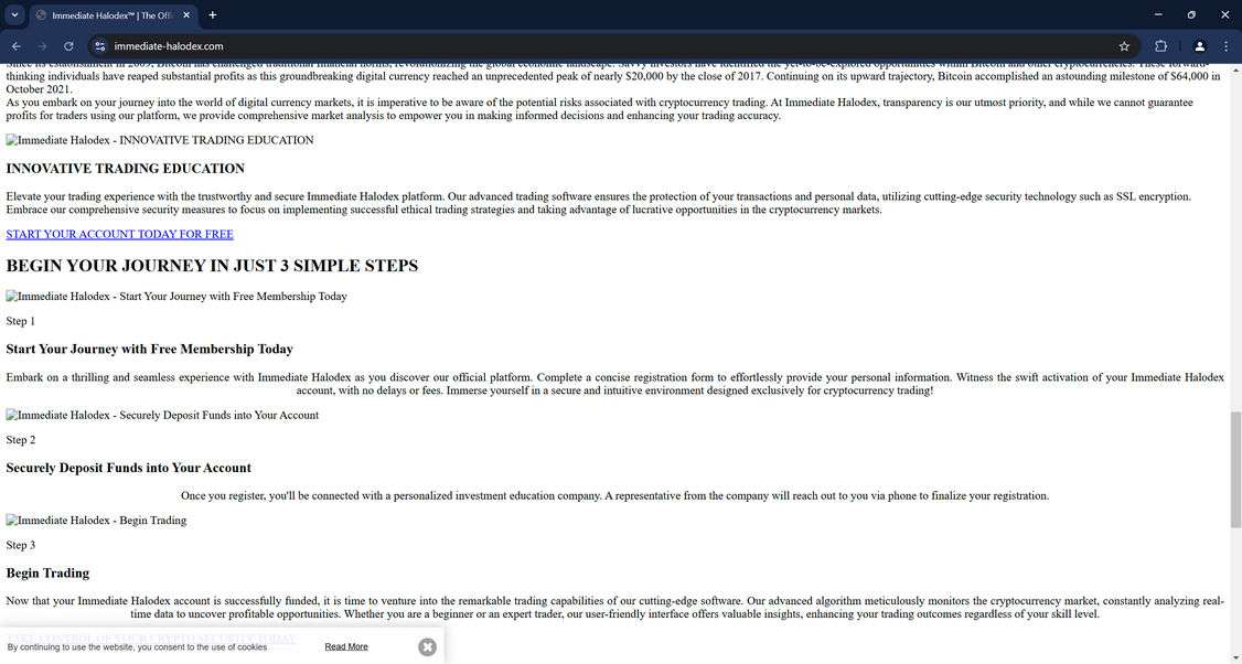 Immediate-Halodex.com scam