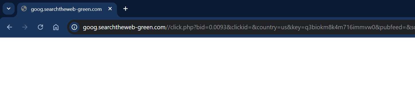 Searchtheweb green.com Virus