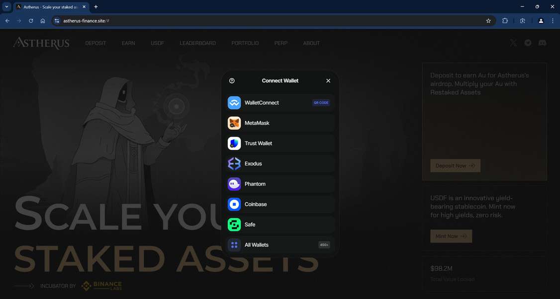 astherus finance.site scam