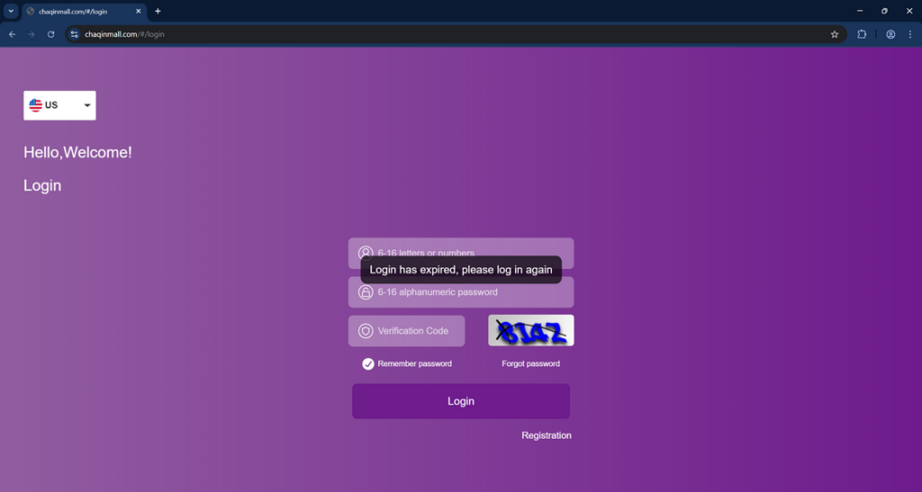 Chaqinmall.com scam 1