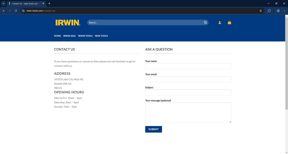 Irwin-tools.com scam