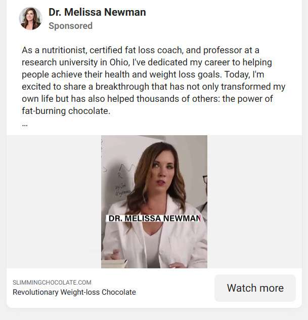 Melissa Newman scam 1