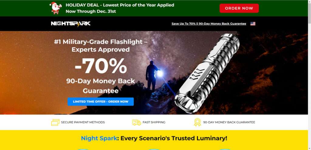 Night Spark Tactical Flashlight