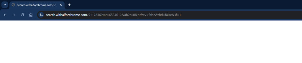 Search.withaiforchrome.com scam