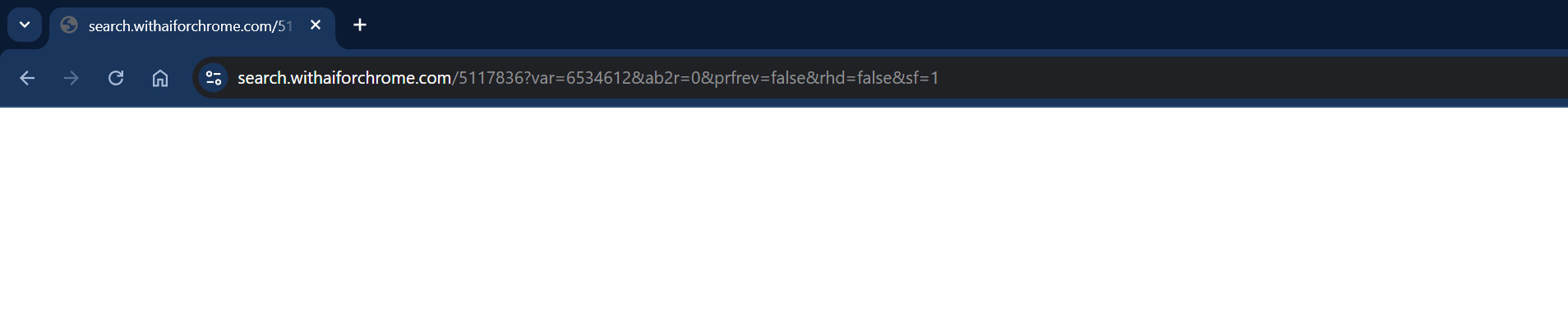 Search.withaiforchrome.com scam