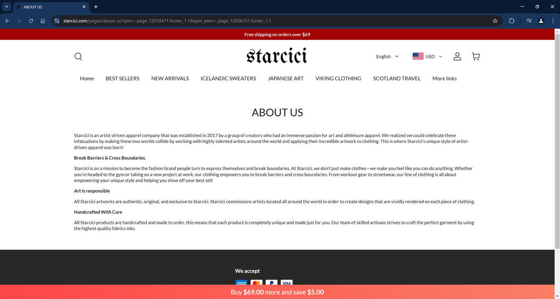 Starcici.coom scam