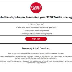 Trader Joes 700 Gift Card Scam