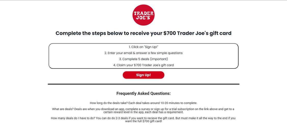 Trader Joes 700 Gift Card Scam