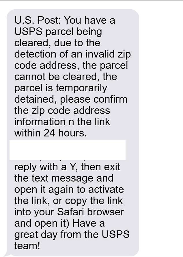 USPS Scam 1