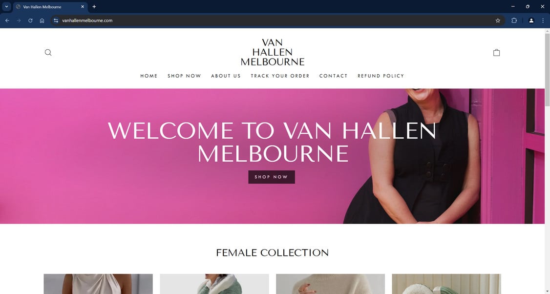 Vanhallenmelbourne.com scam