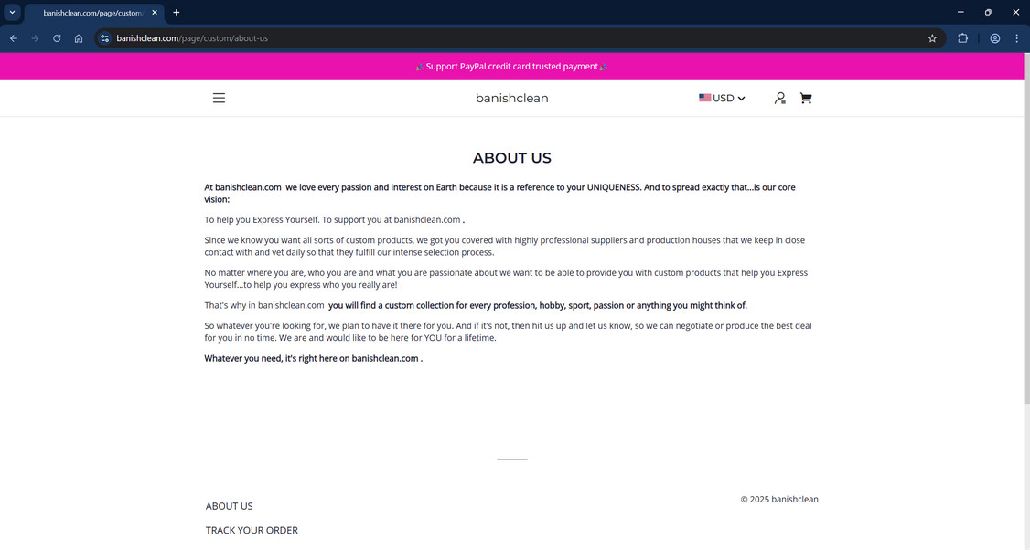 Banishclean.com scam