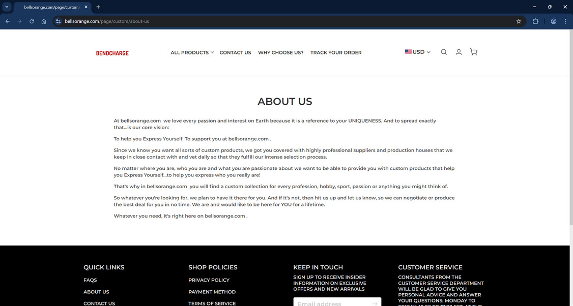 Bellsorange.com scam