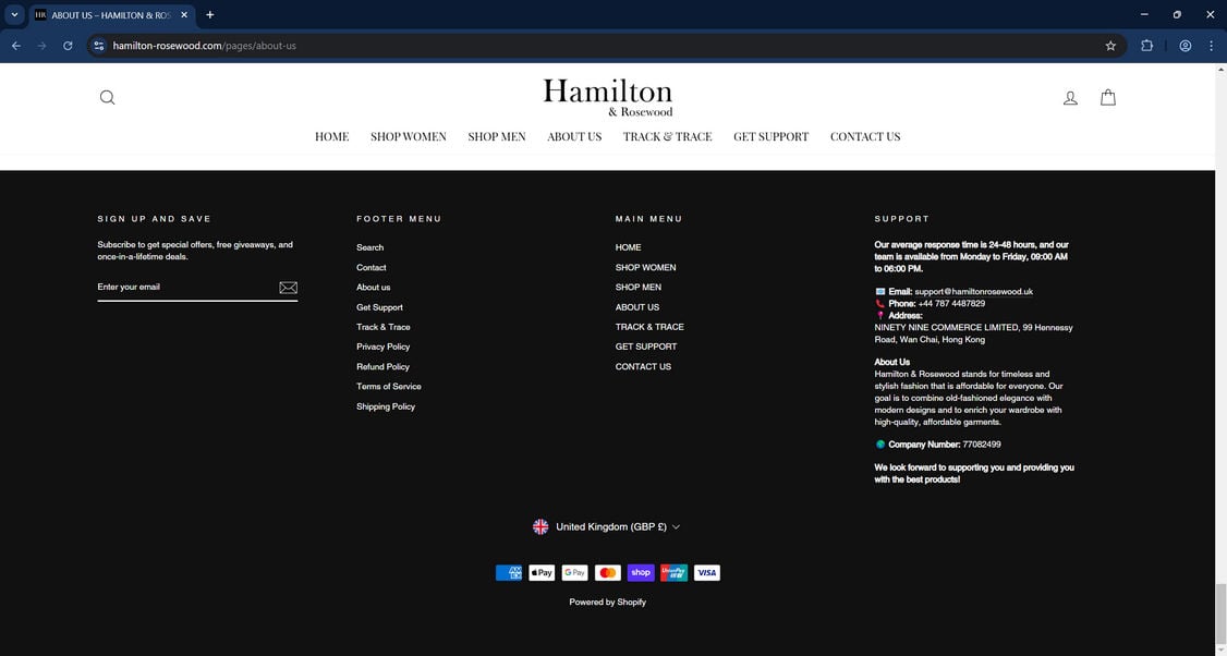 Hamilton-Rosewood.com scam