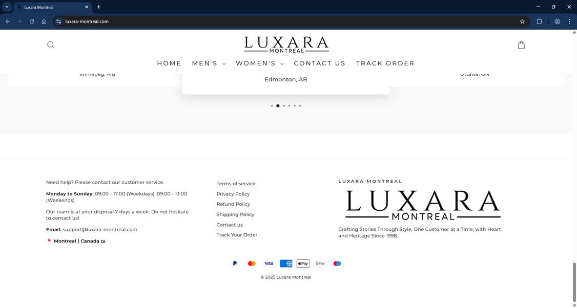 Luxara-Montreal.com scam