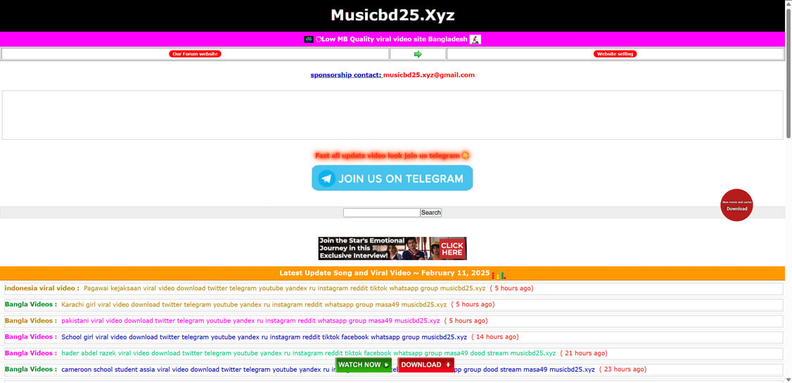 Musicbd25.xyz scam