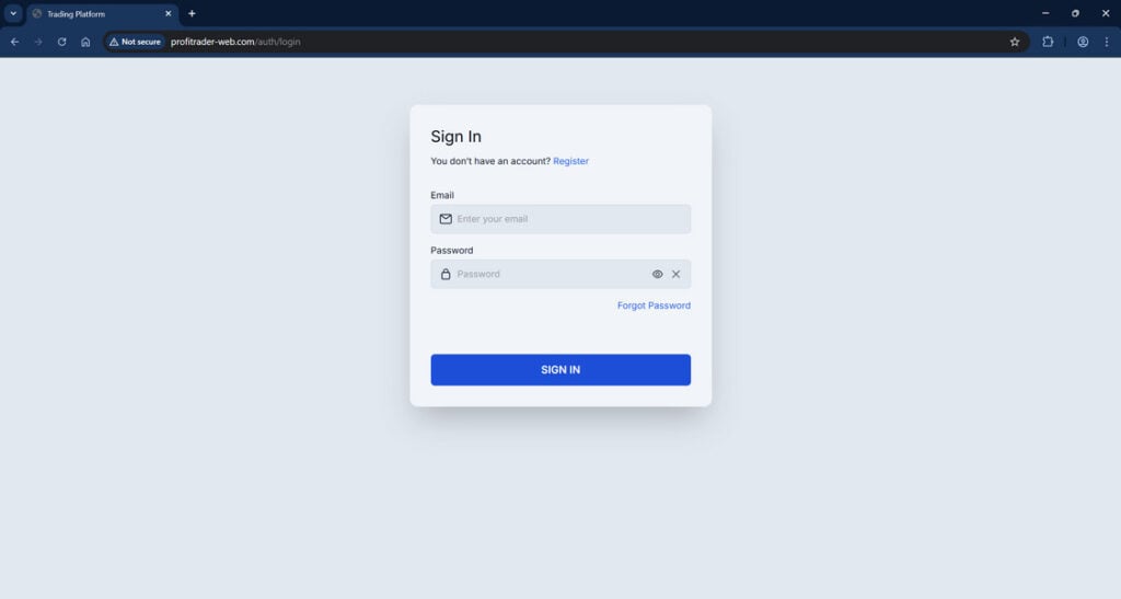 Profitrader web.com scam